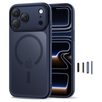 Tech-Protect Magpeak Magsafe CC Case for iPhone 17 Pro Max - Matte Navy Blue