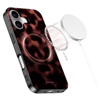 Tech-Protect Lamano MagSafe case for iPhone 17 - black and red