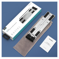 Choetech stand multifunctional station for laptop PD / USB-C HDMI (4K / 30Hz) / 2xUSB-A / 1xUSB-C / 1xSD / 1xTF black (HUB-M43)