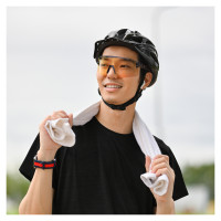 Rockbros Cycling Glasses Photochromic, with UV Protection and Corrective Insert - Transparent Black