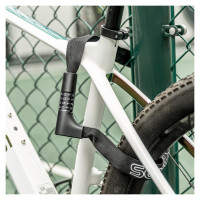 Rockbros 3230002001 bicycle lock with combination and key - black