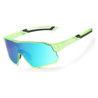 Rockbros 14110009006 polarized cycling glasses for children 8-14 years old - light green
