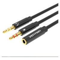 Vention CABLE AUDIO 2X3.5MM TO 3.5MM/0.3M BBTBY VENTION