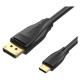 Vention CABLE DP TO USB-C 8K HD/2M BLACK CGYBH VENTION