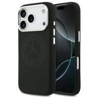 Mercedes Silicone Vintage Logo MagSafe Case for iPhone 17 Pro - Black