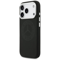 Mercedes Silicone Vintage Logo MagSafe Case for iPhone 17 Pro - Black