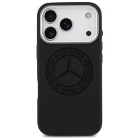 Mercedes Silicone Vintage Logo MagSafe Case for iPhone 17 Pro - Black