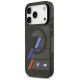 BMW M IML Metal Buttons Tricolor Lines MagSafe Case for iPhone 17 Pro - Black