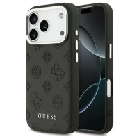 Guess Peony Hot Stamp Script MagSafe Case for iPhone 17 Pro - Black