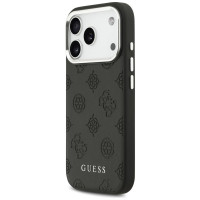 Guess Peony Hot Stamp Script MagSafe Case for iPhone 17 Pro - Black