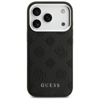 Guess Peony Hot Stamp Script MagSafe Case for iPhone 17 Pro - Black