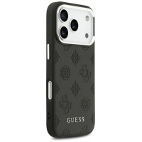 Guess Peony Hot Stamp Script MagSafe Case for iPhone 17 Pro - Black