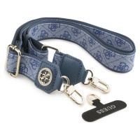 Guess Universal CBDY 4G Tether Patch Strass Metal Logo Phone Lanyard - Blue