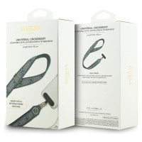 Guess Universal CBDY 4G Tether Patch Strass Metal Logo Phone Lanyard - Blue