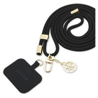 Guess GUOUCNMG4EK Universal CBDY Cord Strap black/black Nylon 4G Metal Charm