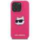 Karl Lagerfeld Silicone Choupette Head Print MagSafe iPhone 16 Pro Max Case - Fuchsia