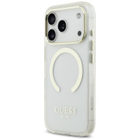 Guess Metal Outline MagSafe case for iPhone 17 Pro - gold
