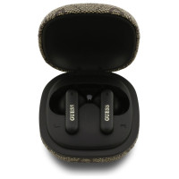 Guess 4G Classic Metal Logo TWS ENC Earphones - Brown