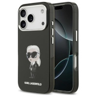 Karl Lagerfeld IML Aquarelle Karl & Logo MagSafe Case for iPhone 17 Pro - Black