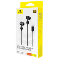 Baseus Encok CZ20 In-Ear Wired USB-C Headphones - Black