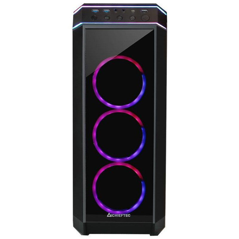 Chieftec Case|CHIEFTEC|ATX/micro ATX/Mini-ITX|Black|Midi Tower|PC|GP-02B-UC-OP