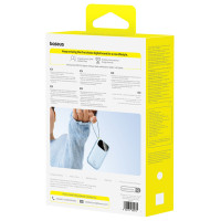 Baseus EnerFill FC31 20000mAh 45W Power Bank with Display with USB-C and Lightning Cables - Blue