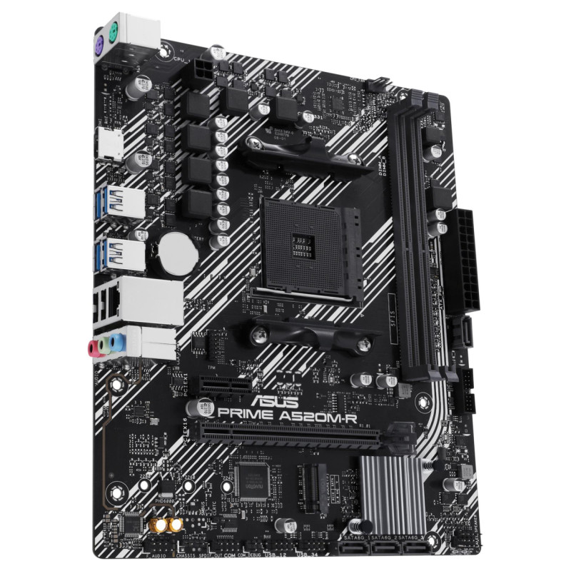 Asus Mainboard|ASUS|AMD A520|SAM4|Micro-ATX|Memory DDR4|Memory slots 2|1xPCI-Express 3.0 1x|1xPCI-Express 3.0 16x|1xM.2|1xHDMI|2xUSB 2.0|4xUSB 3.1|2xPS/2|1xRJ45|3xAudio port|PRIMEA520M-R
