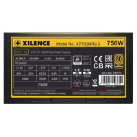 Xilence Power Supply|XILENCE|750 Watts|Efficiency 80 PLUS GOLD|PFC Active|XN173