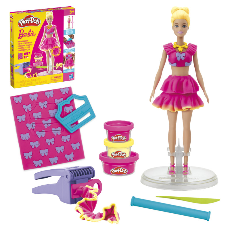 Play-Doh BARBIE Rotaļu komplekts Ruffles and Bows