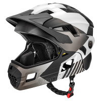 Rockbros TS-61 10110061006 Children's Bike Helmet with Detachable Chin Size M (54-57) - Gray