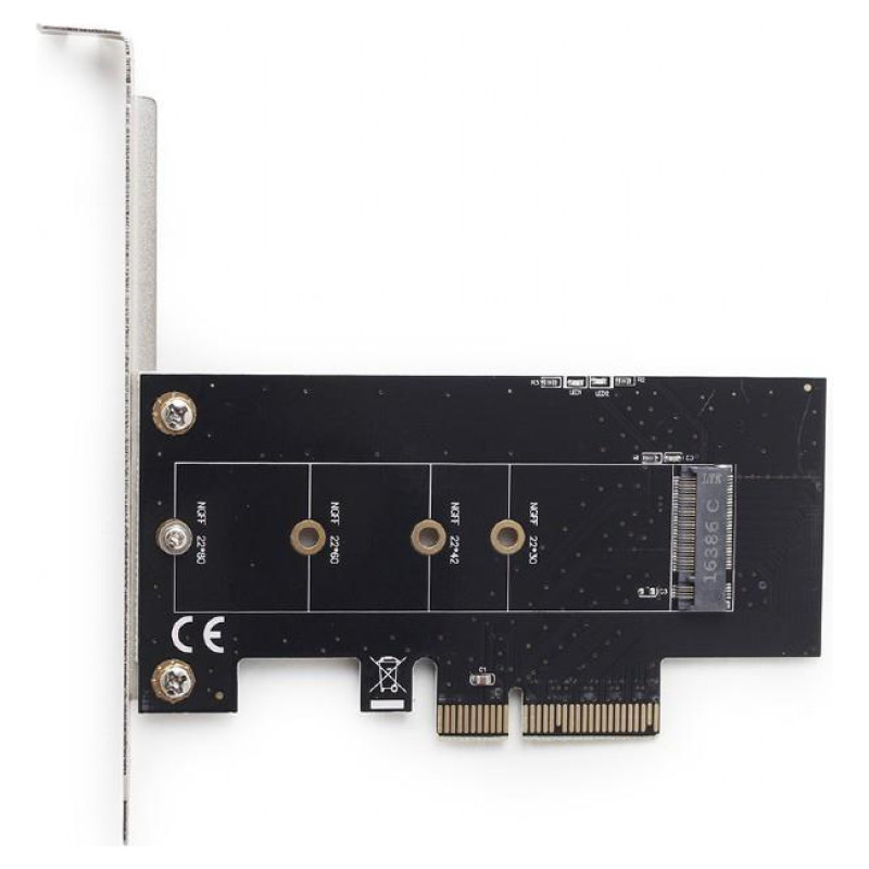 Gembird PC ACC M.2 SSD ADAPTER PCI-E/ADD-ON CARD PEX-M2-01 GEMBIRD