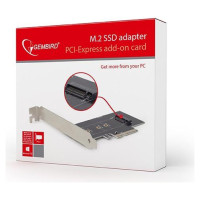 Gembird PC ACC M.2 SSD ADAPTER PCI-E/ADD-ON CARD PEX-M2-01 GEMBIRD