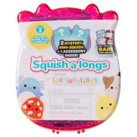 Squishmallows SQUISH-A-LONGS figūriņas, 2-paka necaurspīdīgā iepakojumā, 2,5&nbsp;cm