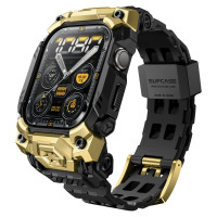 Supcase Unicorn Beetle Ore Case for Apple Watch 10/11 (46 mm) - Black and Gold