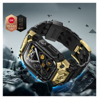 Supcase Unicorn Beetle Ore Case for Apple Watch 10/11 (46 mm) - Black and Gold