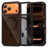 Tech-Protect MagHybrid MagSafe Case for iPhone 17 Pro Max - Black and Red