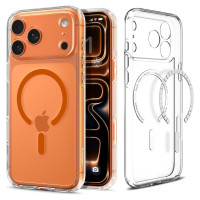 Spigen Ultra Hybrid MagSafe Case for iPhone 17 Pro Max - Clear Orange