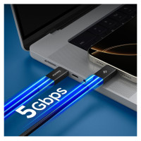 Spigen EB10010CC 100W 100 cm Cable - Black