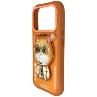 Nimmy Cool&Cute 2.0 Cat Case for iPhone 17 Pro Max with Magnetic Hanger - Orange