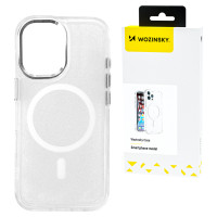 Wozinsky Glitter Case with Mag Safe for Samsung Galaxy S24 FE - Clear with Glitter