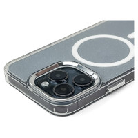 Wozinsky Glitter Case with Mag Safe for Samsung Galaxy S24 FE - Clear with Glitter