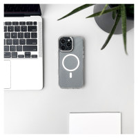 Wozinsky Glitter Case with Mag Safe for Samsung Galaxy S24 FE - Clear with Glitter