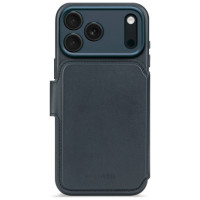 Decoded Leather Detachable Wallet case with MagSafe for iPhone 17 Pro Max - navy blue
