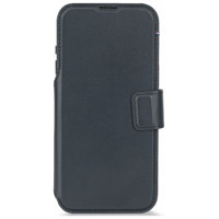 Decoded Leather Detachable Wallet case with MagSafe for iPhone 17 Pro Max - navy blue