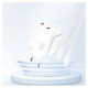 Dudao A28PEU PD 45W GaN 2xUSB Wall Charger - White