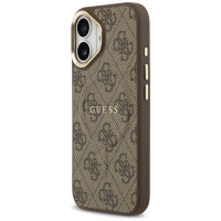 Guess 4G PU Classic Logo MagSafe Case for iPhone 17 - Brown