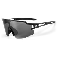 Rockbros Polarized Cycling Glasses with UV Protection and Corrective Insert 14120008006 Gray Lenses - Black