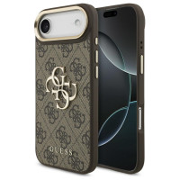 Guess 4G Big 4G Classic Logo Case for iPhone Air - Brown and Gold