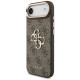 Guess 4G Big 4G Classic Logo Case for iPhone Air - Brown and Gold