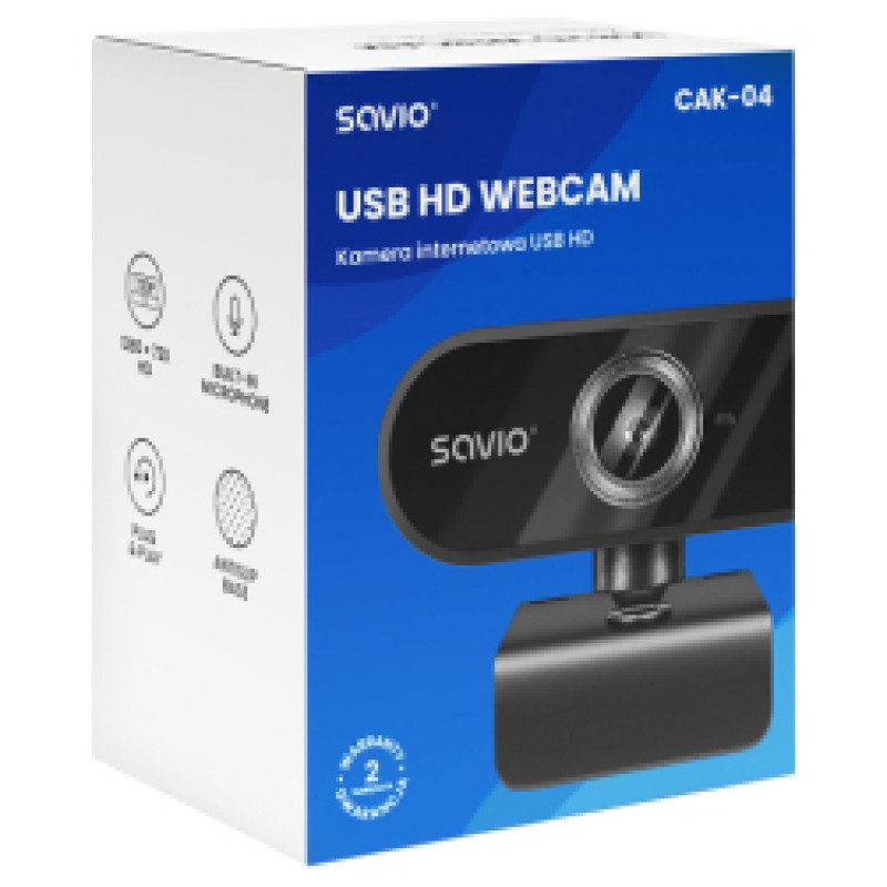 Savio Webkamera Savio CAK-04 Black